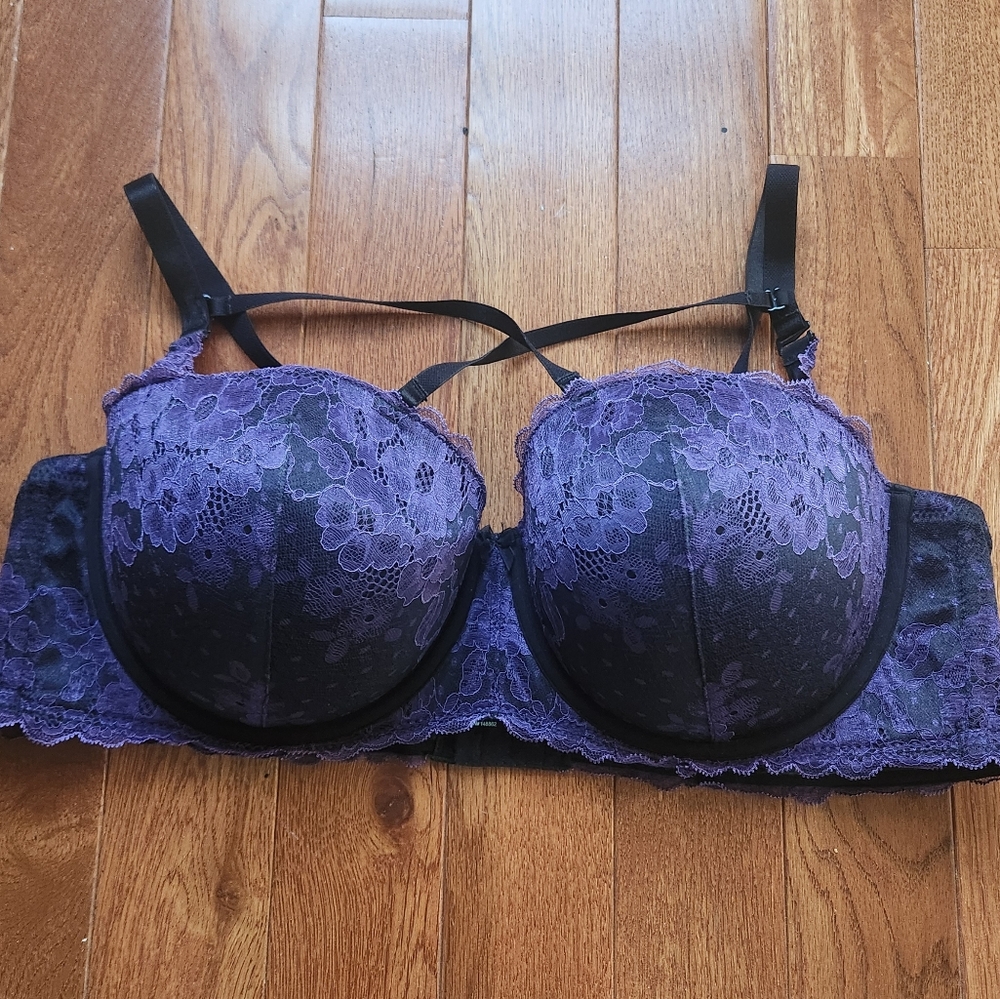 Torrid Longline Purple push up bra